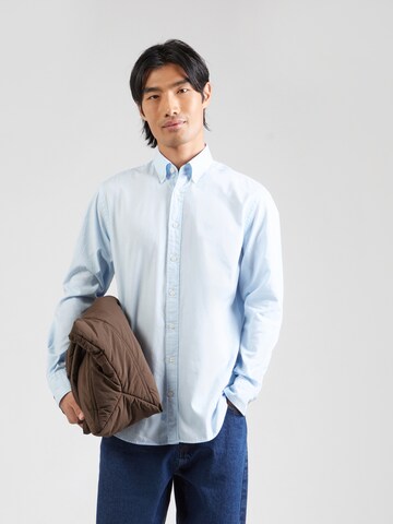 Hackett London Regular Fit Skjorte i blå: forside