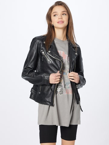 Veste mi-saison 'Perfecto' Gipsy en noir : devant