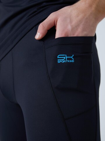 Skinny Leggings 'Short Tights mit Taschen' SPORTKIND en noir