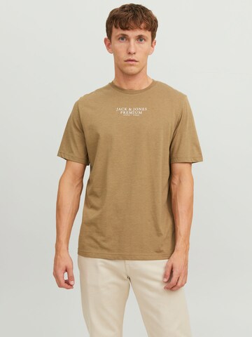 Maglietta di Jack & Jones Premium in marrone: frontale