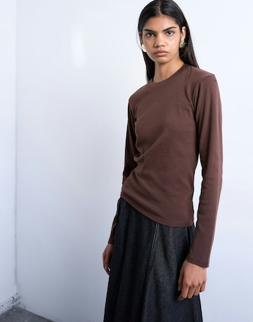 TOPSHOP Футболка 'EVERYDAY' в Коричневый: спереди