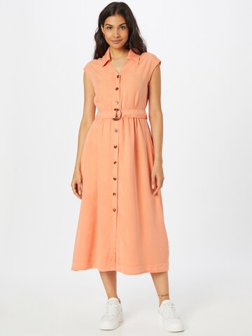 TAIFUN - Vestido camisero en naranja: frente