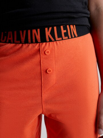 Pijamale 'Intense Power' de la Calvin Klein Underwear pe portocaliu