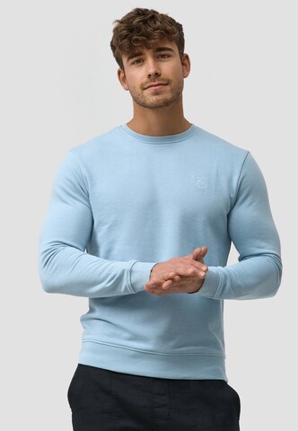 INDICODE JEANS Sweatshirt ' Holt ' in Blauw: voorkant