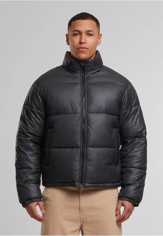 Urban Classics Winter jacket in Black: front