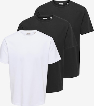 Only & Sons Shirt 'Caspian' in Schwarz: Vorderseite