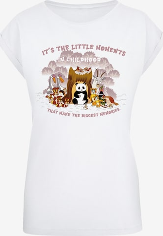 F4NT4STIC Shirt 'Heroes of Childhood Tao Tao Childhood Memories' in Weiß: Vorderseite