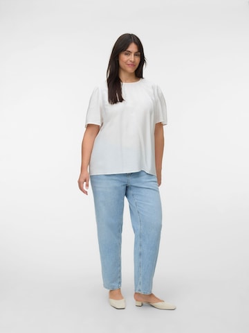 Haut 'FLORES ' Vero Moda Curve en blanc