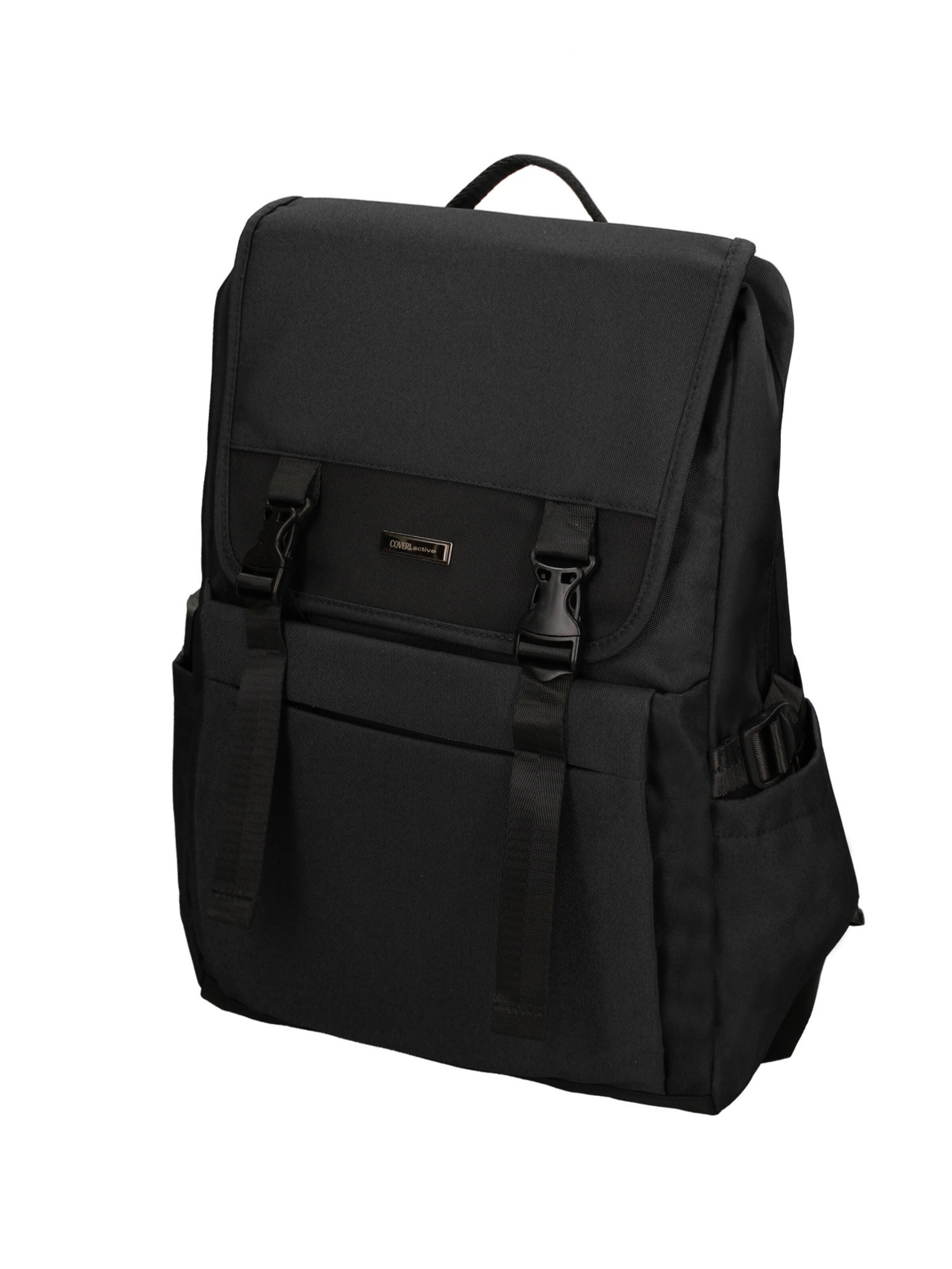 Zaino 'Zaino Coveri unisex poliestere - Chiusura zip e fibbie' di Coveri Collection in nero: frontale