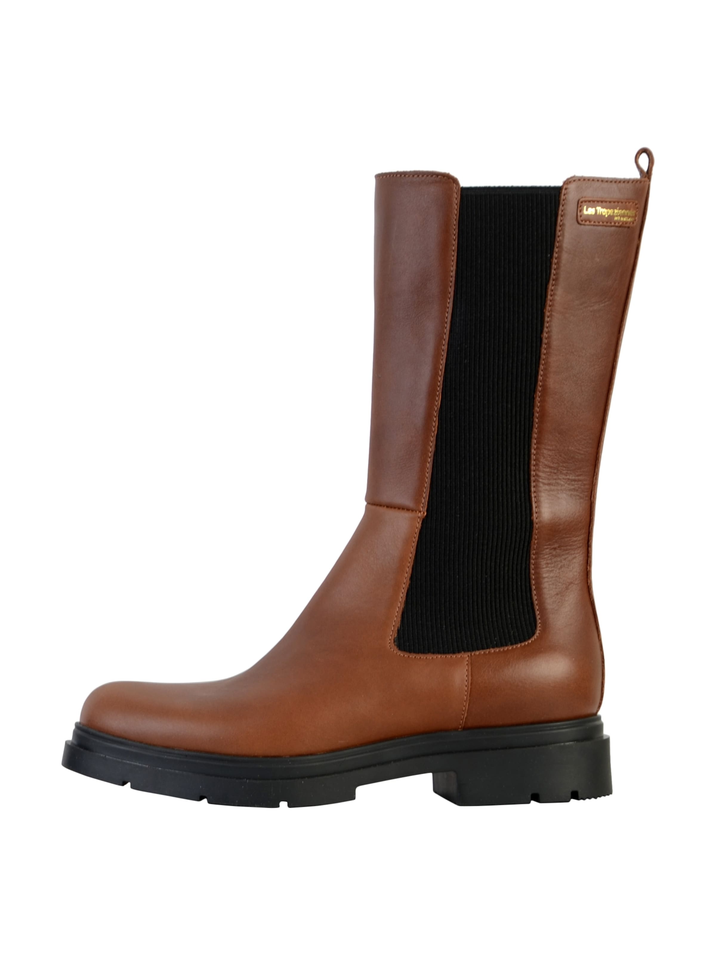 Les Tropéziennes Ankle boots 'Saddie-Leder-Stiefelette' in Beige: front