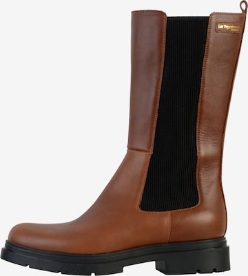 Les Tropéziennes Ankle Boots 'Saddie-Leder-Stiefelette' in Braun: Vorderseite