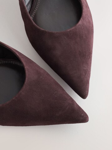 Next Лодочки с открытой пяткой в Коричневый