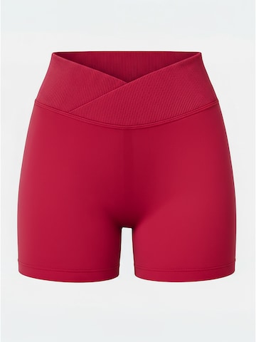 Impulse Fitwear Skinny Sports trousers 'Elevate' in Red: front