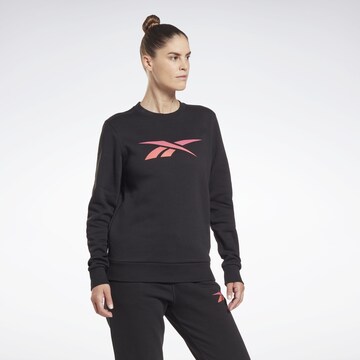 Reebok Athletic Sweatshirt in Black: front