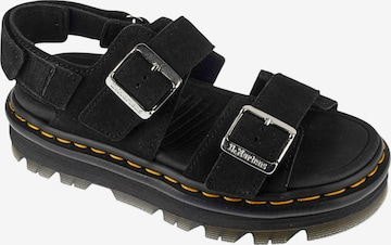 Sandales 'Zebzag' Dr. Martens en noir : devant