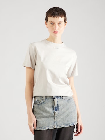 T-shirt Calvin Klein en gris : devant