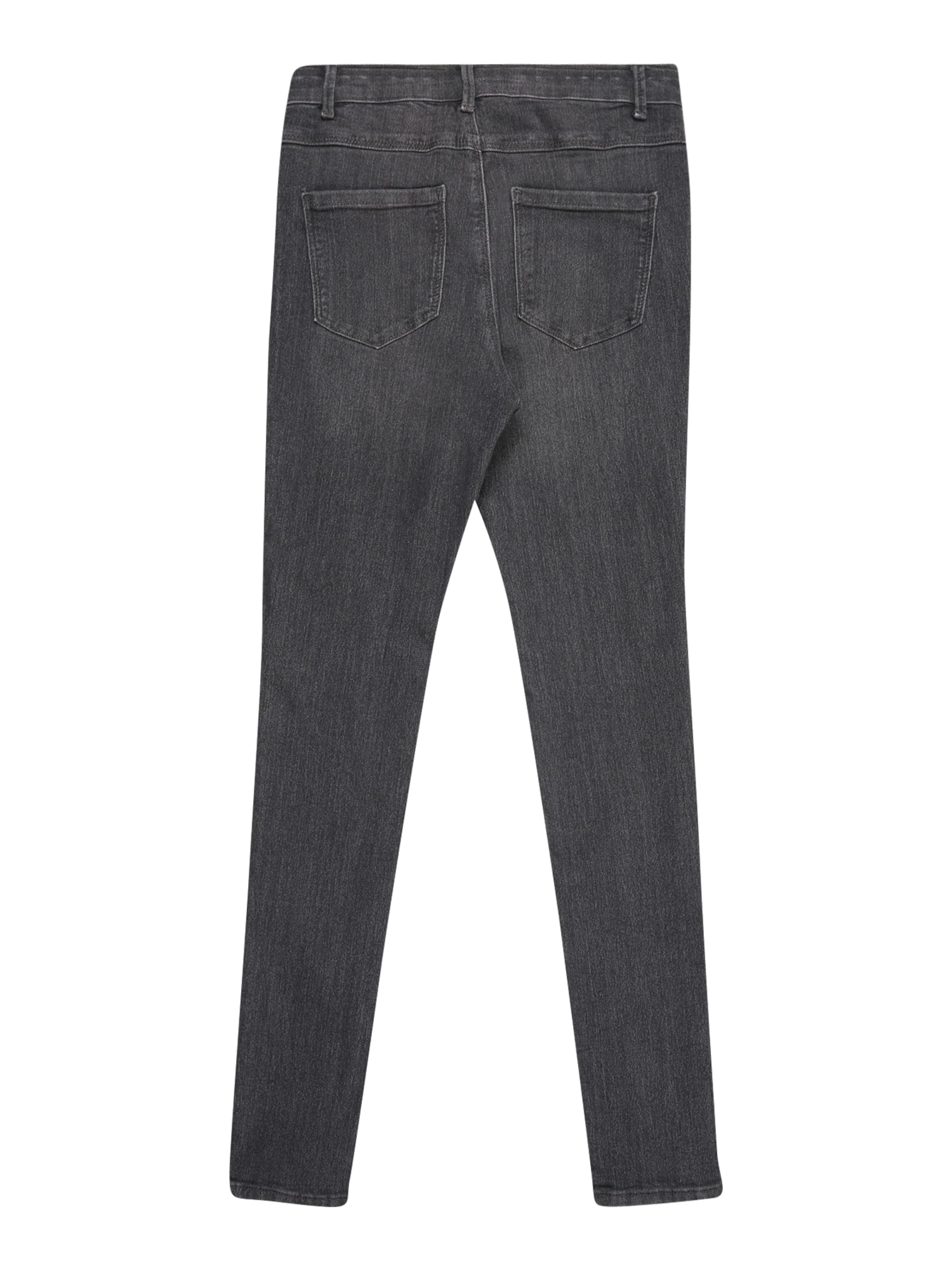 ONLY GIRLS Kitsas Teksapüksid 'KOGRAIN', värv hall