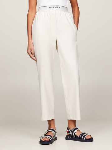 Loosefit Pantalon TOMMY HILFIGER en blanc : devant