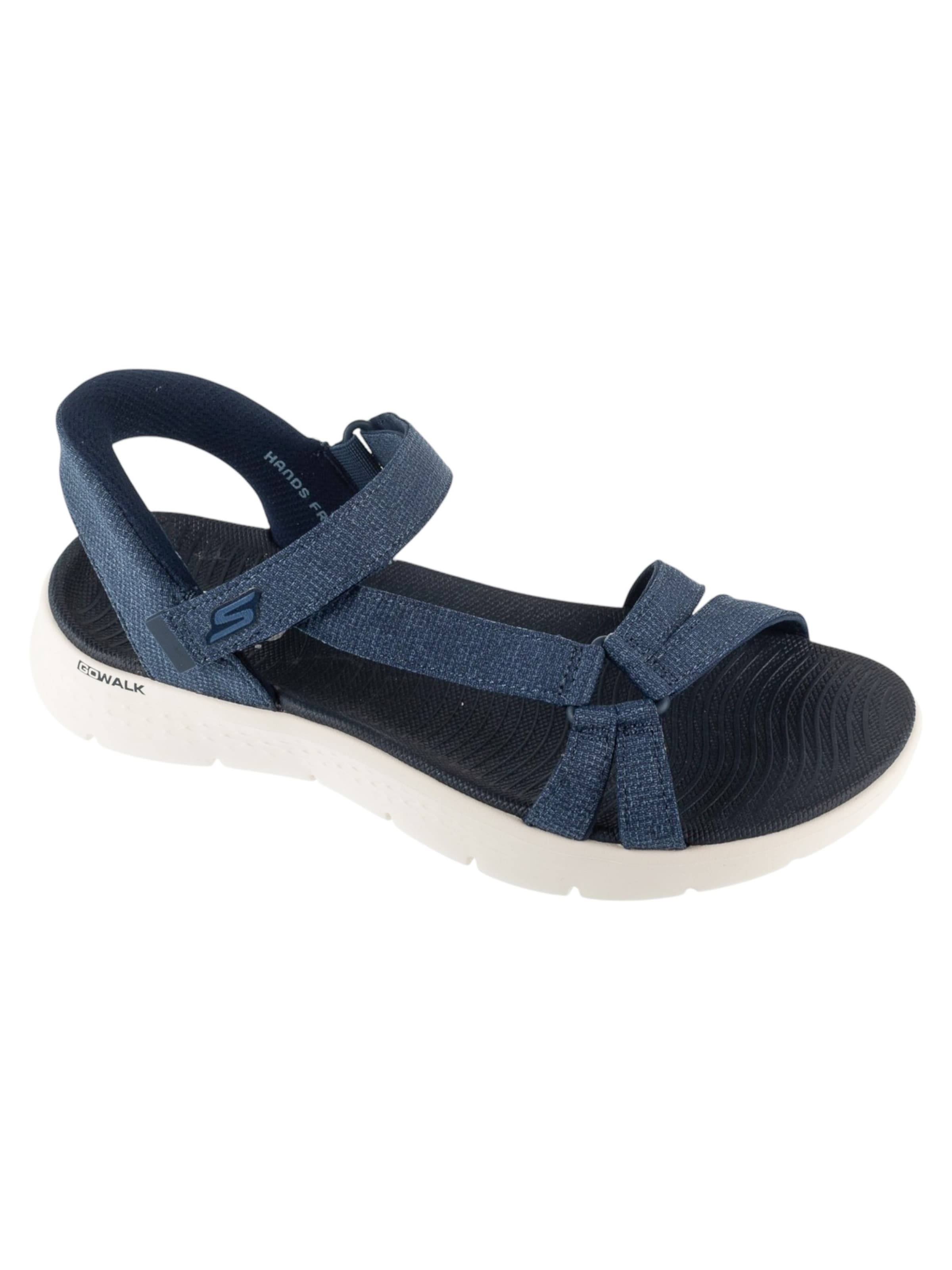 SKECHERS Sandale 'Skechers Slip-Ins: Go Walk Flex Sandal - Illuminate'‌‌ in Blau: Vorderseite