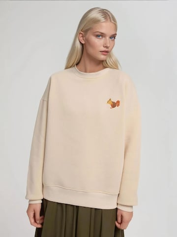 Sweat-shirt Hiccup en beige