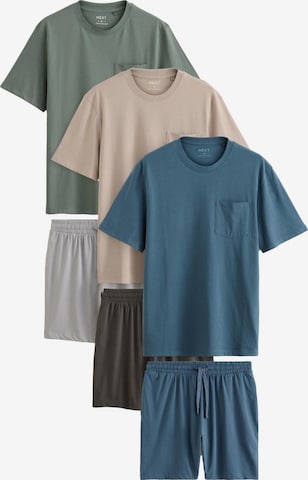 Next Lyhyt pyjama värissä sininen: etupuoli