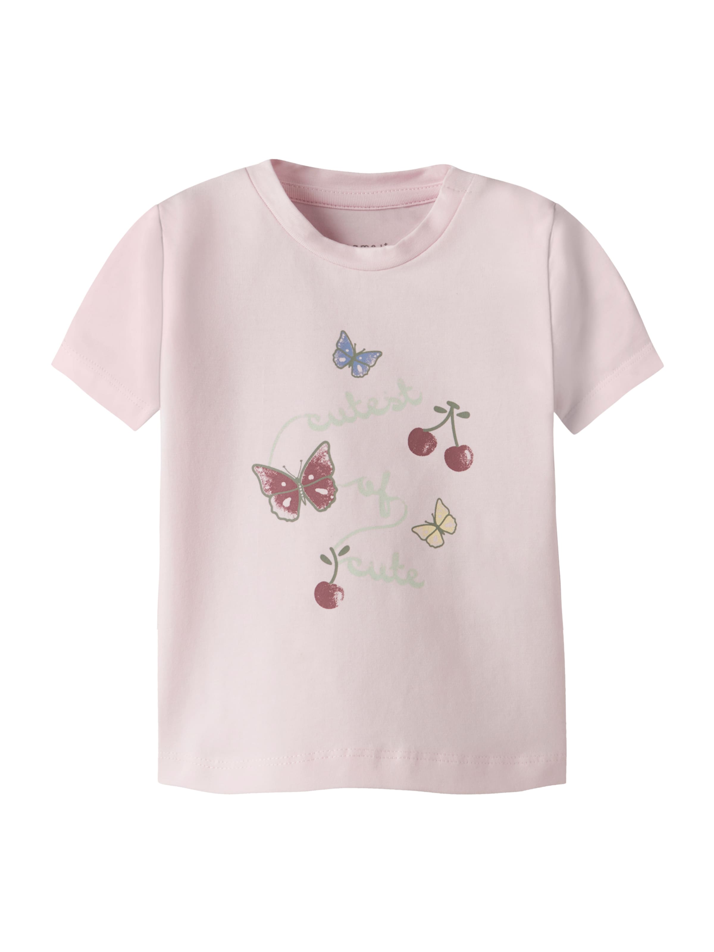 NAME IT Футболка 'NBFFIANE' в Ярко-розовый: спереди