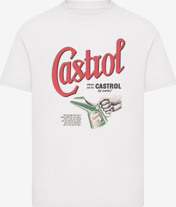 F4NT4STIC Shirt 'Castrol By Name' in Weiß: Vorderseite