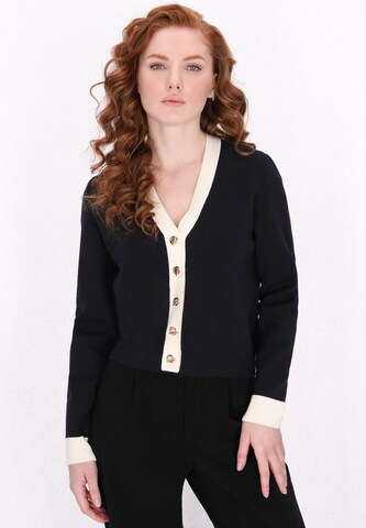 DreiMaster Klassik Knit cardigan 'Classic Look' in Blue: front