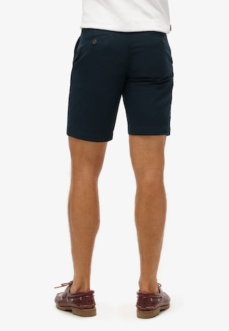 Superdry Slimfit Chino hlače | modra barva: sprednja stran
