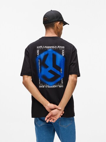 T-Shirt KARL LAGERFELD JEANS en noir : devant