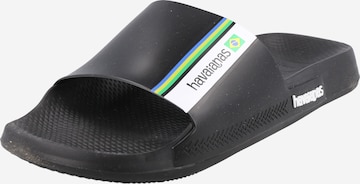 HAVAIANAS Mules in Black: front