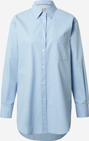 BOSS Orange Blouse 'Bostucci' in Blue: front