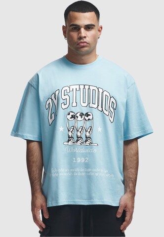 2Y Studios - Camiseta 'Globus' en azul: frente