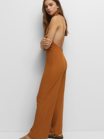 Pull&Bear Jumpsuit in Brown