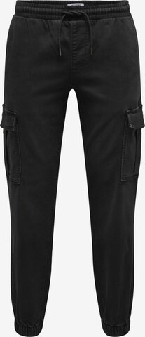 Only & Sons Regular Jeans in Black: front