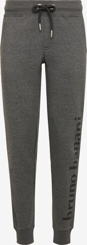 BRUNO BANANI Tapered Broek 'Perez' in Grijs: voorkant