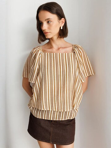 MixRay Blouse in Beige