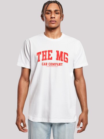 T-Shirt 'British Motor Heritage The MG Car Company' F4NT4STIC en blanc : devant