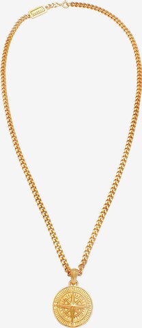 KUZZOI Necklace 'Kompass' in Gold: front