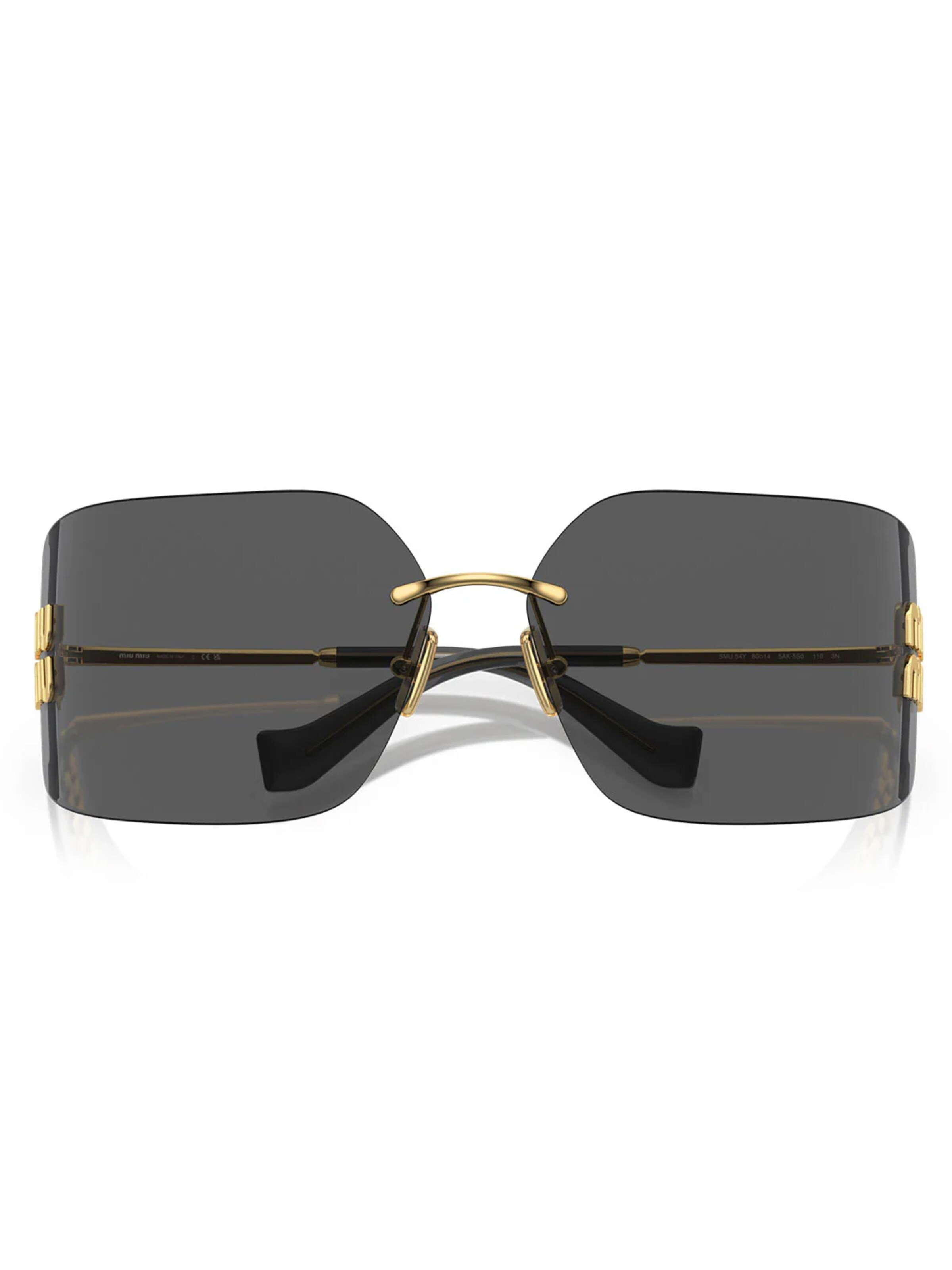 Miu Miu Sonnenbrille 'Miu Miu Occhiali da Sole MU54YS 5AK5S0 Oro/Grigio Scuro Donna'‌‌‌‌ in Gold