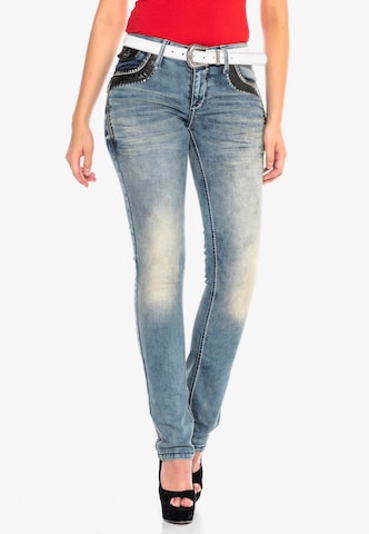 CIPO & BAXX Regular Jeans in Blauw: voorkant