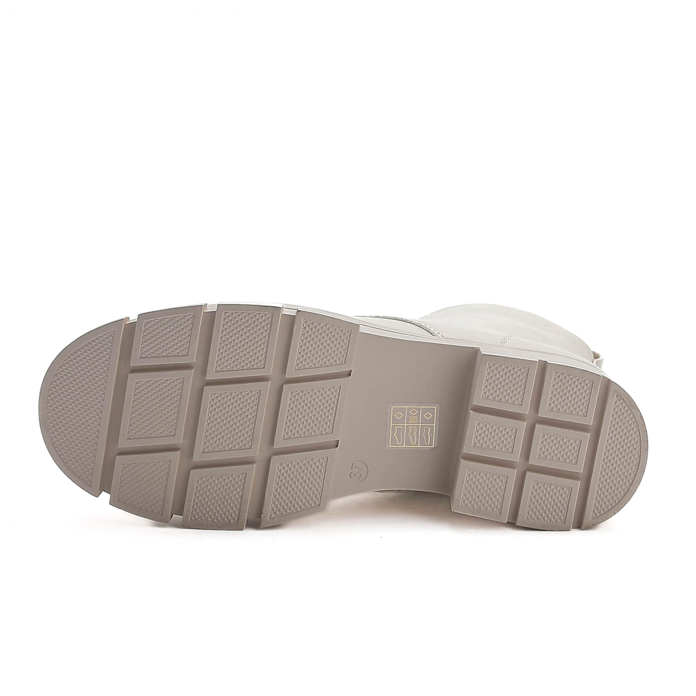 Stivaletto stringato di Elara in beige
