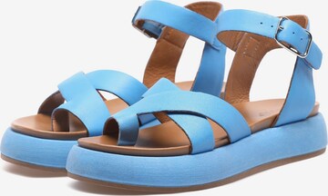 INUOVO Sandalen met riem in Blauw