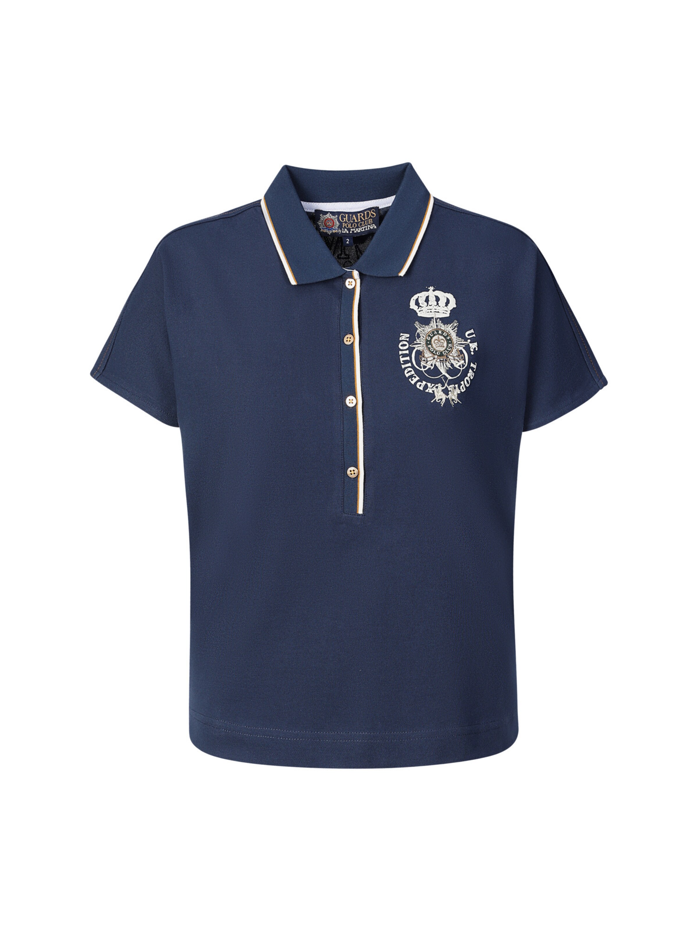 La Martina Poloshirt ' WCPG31 ' in Blau: Vorderseite