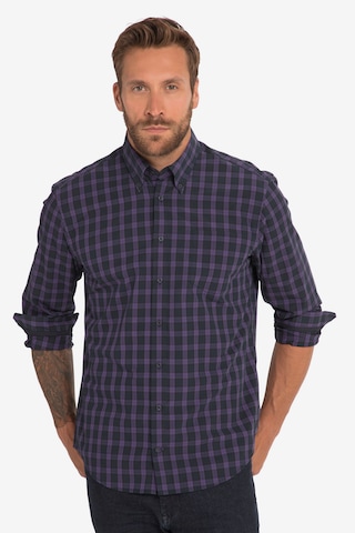JP1880 Regular fit Button Up Shirt in Purple: front