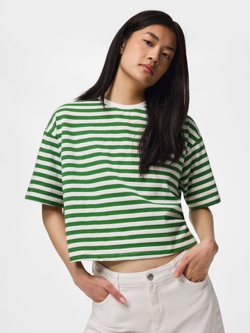 PIECES Shirt in Green: front