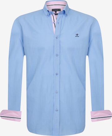 Camicia 'Patty' di Sir Raymond Tailor in blu: frontale