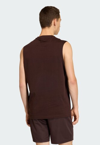 T-Shirt 'Trefoil Essentials' ADIDAS ORIGINALS en marron