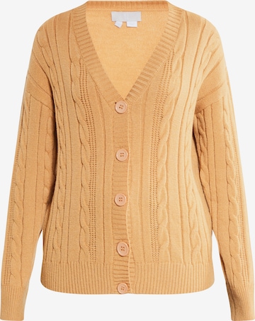 RISA Knit Cardigan 'Teylon' in Brown: front