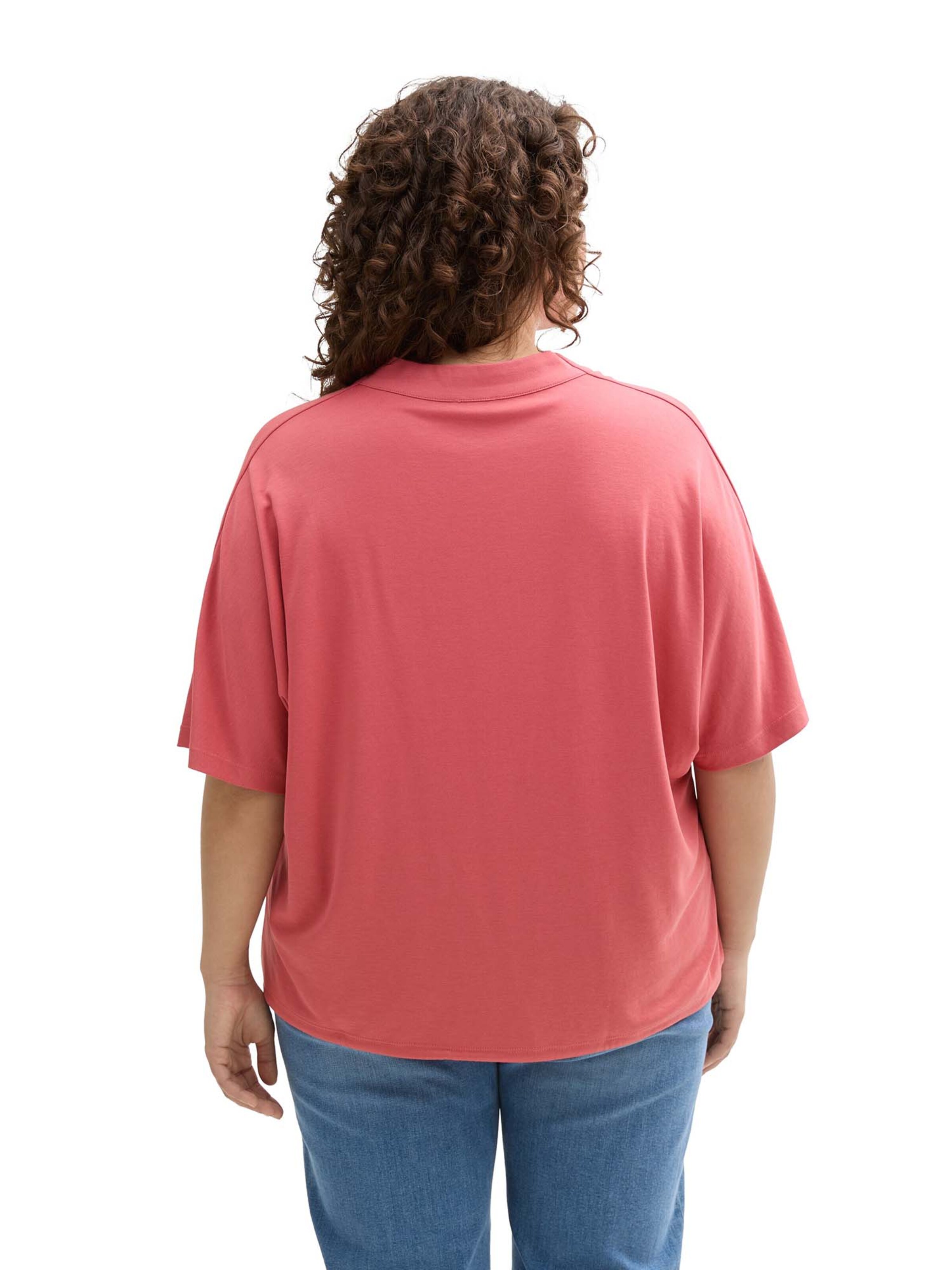 raudona Tom Tailor Women + Marškinėliai